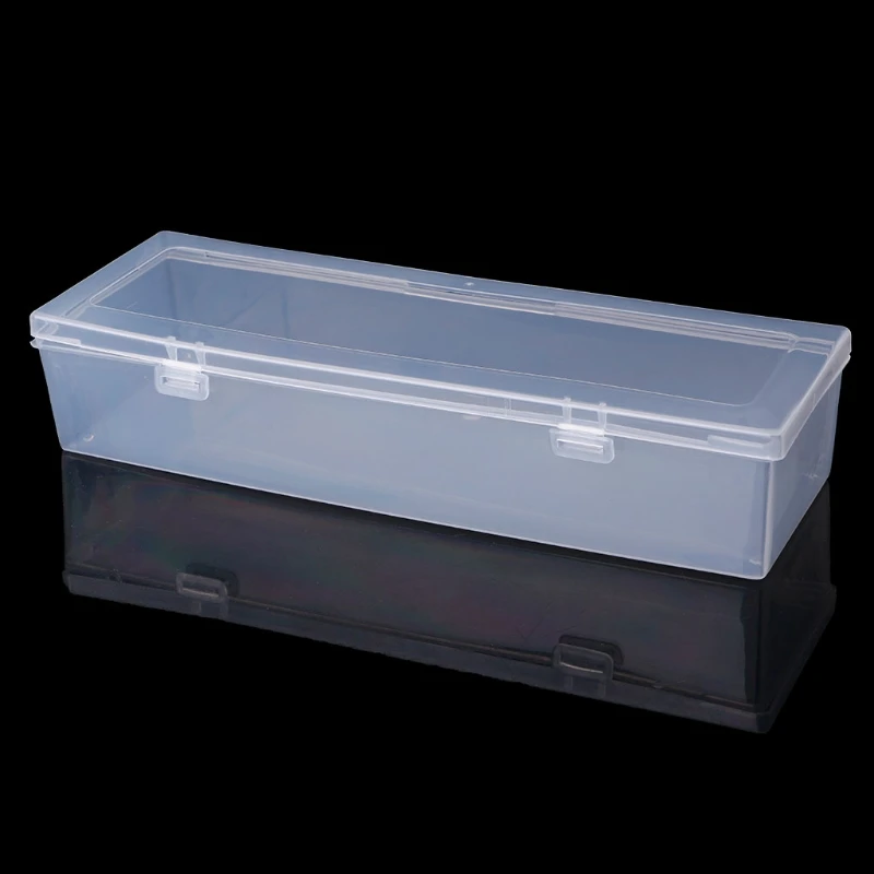 Прямоугольный пластиковый чехол-органайзер для ювелирных изделий прозрачная коробка для хранения