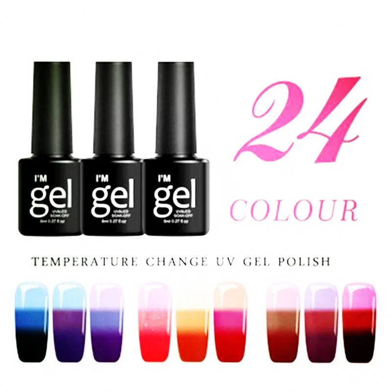 

Thermal Nail Polish Glitter Temperature Color Changing Nail Polish Manicure Varnish Shinny Shimmer Nail Lacquer Drop Shipping