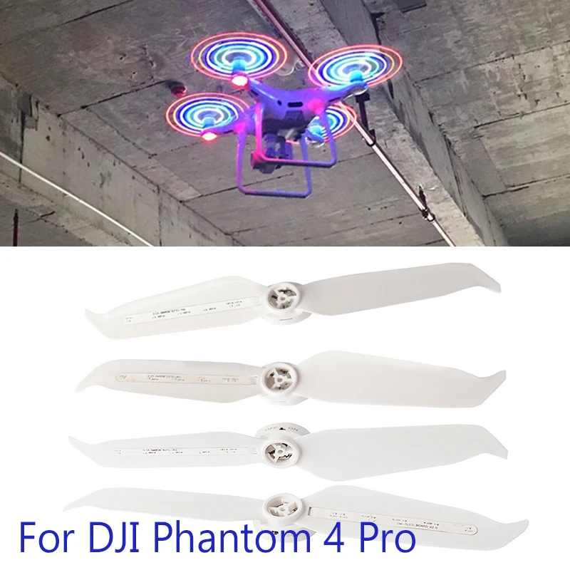 

Rechargeable LED Flash Propellers for DJI Phantom 4 Pro V2.0 Colorful LED Blade Phantom 4 Series Low Noise Prop Drop Shipping