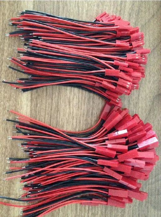 200 пар/лот JST женский и мужской 20awg силиконовые провода 10 см 2 контактный разъем жильный кабель провода для RC липо