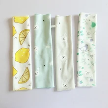 4 шт., детские полотенца для кормления, 25 см, 30 см, Детские квадратные носовые платки, Хлопковое полотенце в горошек с фруктами, детское Марлевое полотенце для кормления, ing chustki T12
