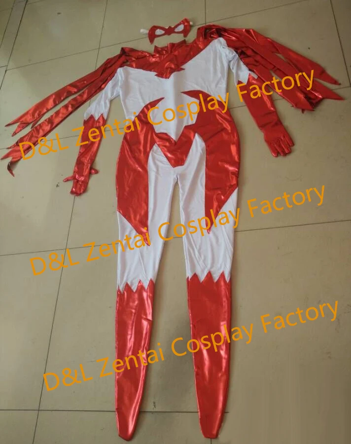 Free Shipping DHL Hawk Hank Hall DC Comics Male Superhero Costume Red And White Cosplay Costume SH1