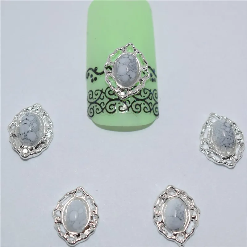 10psc новые ретро 3D украшения для ногтей подвески из сплава Стразы #043|rhinestone hot fix