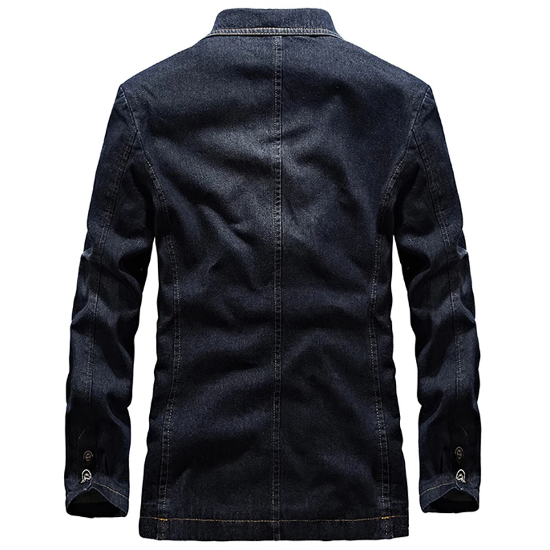 Европейский стиль, мужская джинсовая куртка, брендовые весенние деловые мужские джинсовые куртки и пальто размера плюс 4XL, Мужская Уличная одежда C1583