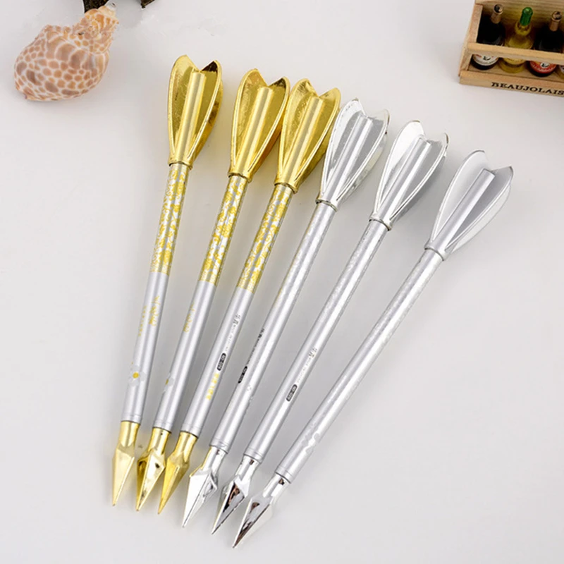 

2pcs/lot Creative Darts Arrow Gel Pens Black 0.5mm Kawaii School Office Supplies Stationery Weapons Writing Pen For Student Gift