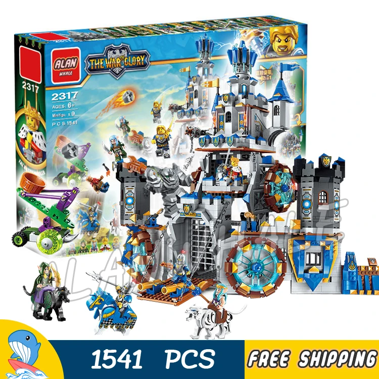

1541pcs 2in1 The War Human VS Elves Knights Castle Attack Stormwind Tank Model Building Blocks Toys Bricks Compatible with Lego