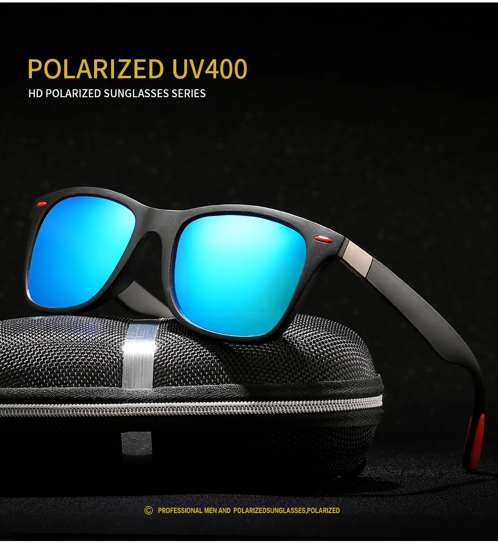 Новинка, модные квадратные поляризованные солнцезащитные очки для мужчин и женщин, спортивные солнцезащитные очки для вождения, классические ретро очки, UV400 Gafas De Sol