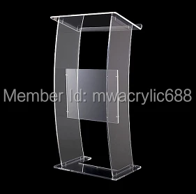 Free Shipping Modern Design Cheap Transparent Clear Acrylic Lectern