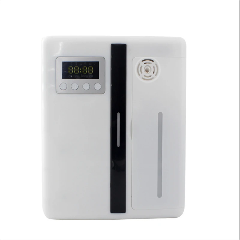 Умная ароматная машина, цифровой ЖК-Ароматический диффузор для 300м2, система диффузии эфирного масла, ароматический аромат, домашний воздушный лонизатор - Цвет: white