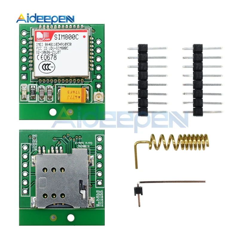 Мини SIM800C GPRS GSM модуль карта MicroSIM основной платы четырехдиапазонный последовательный порт TTL совместимый SIM800L SIM900A