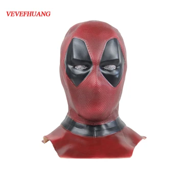 

VEVEFHAUNG Deadpool 2 Marvel Deadpool Masks Halloween Cosplay Costume Superhero Movie Latex Mask Collectible Toys Full Face Mask
