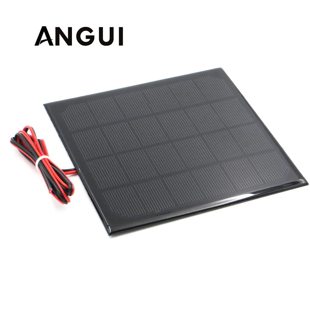 

6V Solar Panel with 30/100/200cm wire Mini Solar System DIY For Battery Cell Phone Charger 0.6W 1W 1.1W 2W 3W 3.5W 4.5W Solar