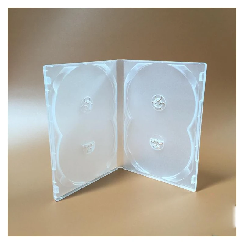 

BRAND NEW 1PCS 4DVD Transparent Soft Plastic Case 190X135X14mm Hold Insert / 4 Disc