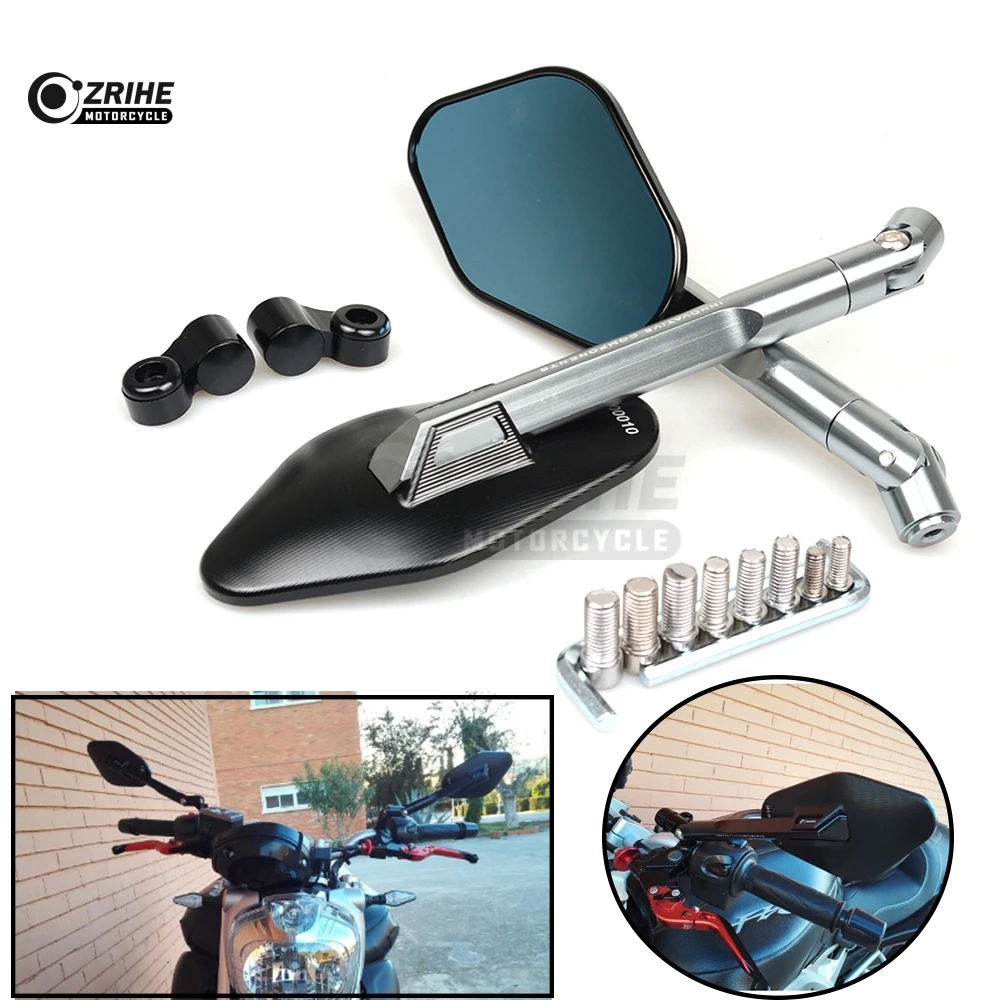 New High Quality Motorcycle Rear View Mirrors Scooter Side Mirror For Yamaha YZF R1 R3 R6 R15 R25 R125 R1M