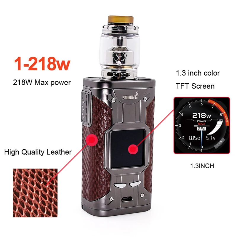 Smoant cylon TC 218w Box Mod with Advken manta rta  (12)