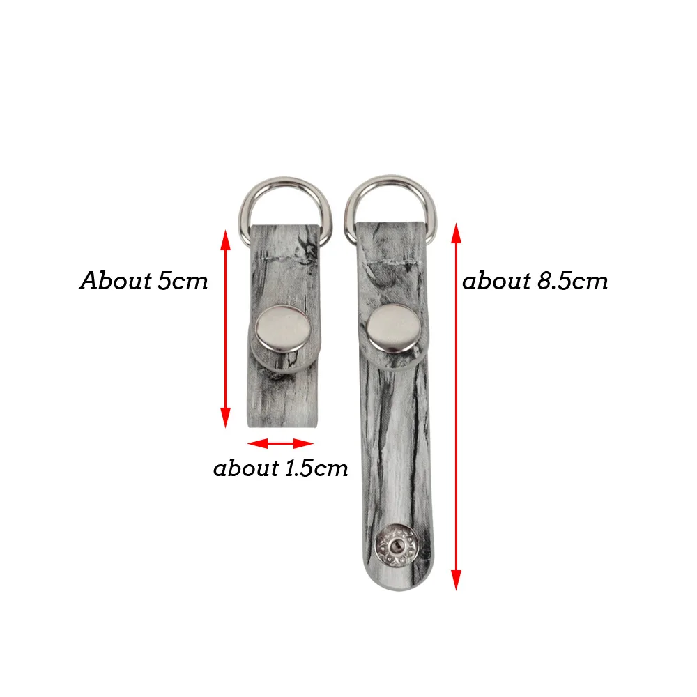 Tanqu 1 пара 2 шт. зажим Крепление для Obag деревянный узор зерна искусственная кожа ремень крюк зажим для opoket O bag