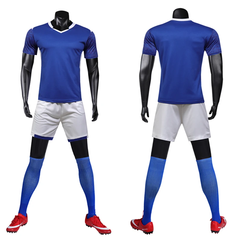 Soccer Jerseys Set Men Boy Survetement Football Uniforms Kit Blank Adult Soccer Jerseys Suit Print Soccer Training Uniforms