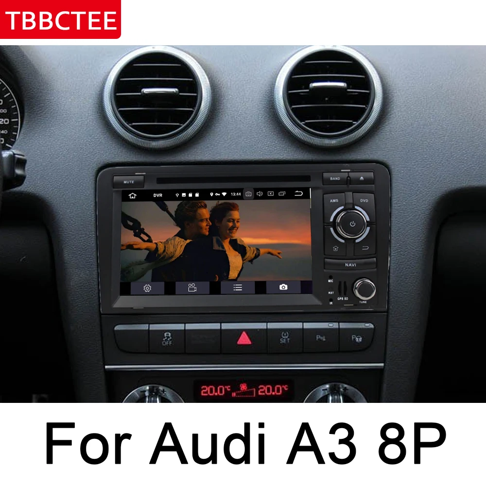 " HD ips DSP стерео Android 8,0 до автомобиля DVD GPS Navi Map для Audi A3 8 P S3 2003-2012 2 DIN мультимедийный плеер радио Wi-Fi Системы