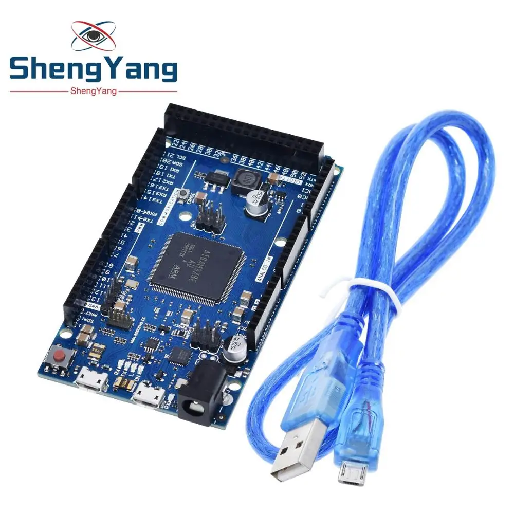 Официальная совместимая плата DUE R3 SAM3X8E 32-битная ARM Cortex-M3 / Mega2560 Duemilanove 2013 для Arduino Due