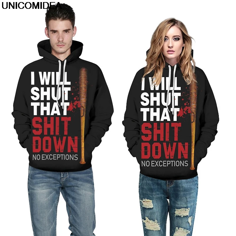 Hoodies Sweatshirts Women Men Halloween Letter Print Jacket Coat Women Hoodies Crop Hoodie Jumper Tracksuit Pullover Sweatshirt