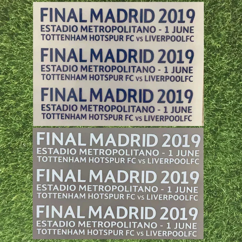 

UCL Final Match Detail 2019 Patch ESTADIO METROPOLITANO Heat Transfer Soccer Badge