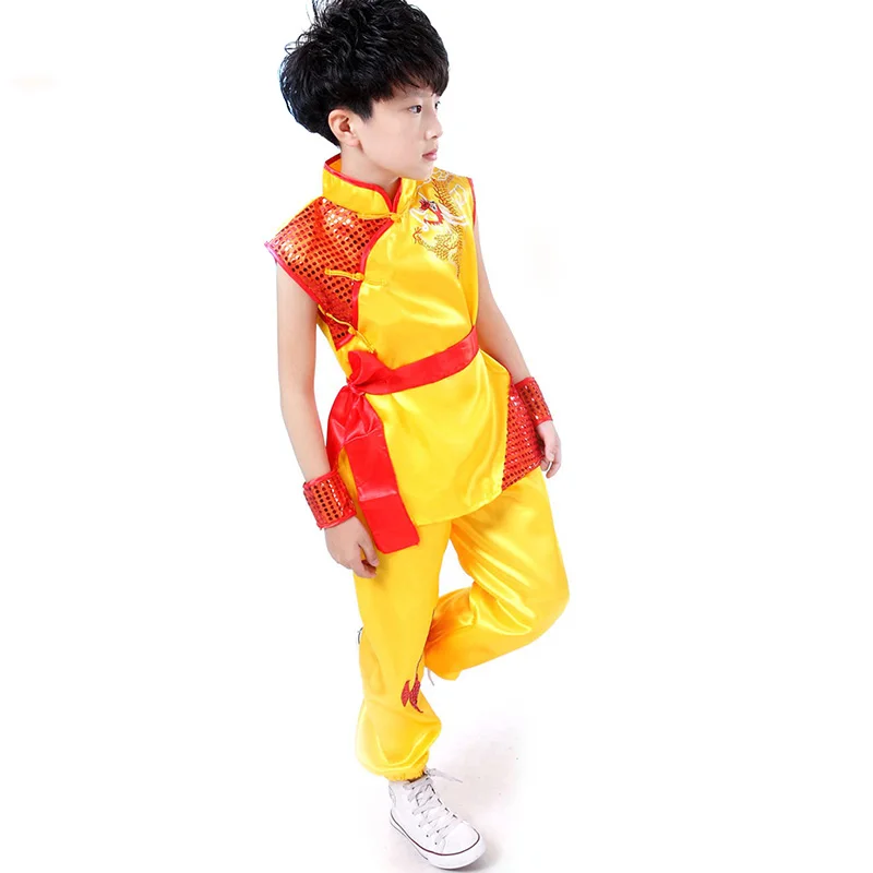 Новинка; китайский национальный костюм кунг-фу; Детские костюмы Tai Chi; одежда для выступлений; костюмы для выступлений с боевым искусством для мальчиков и девочек