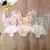 Новорожденный Младенец Baby Girl Кружева Летнее Боди Комбинезон Sunsuit Летний Цветок Боди Baby Girls Одежда