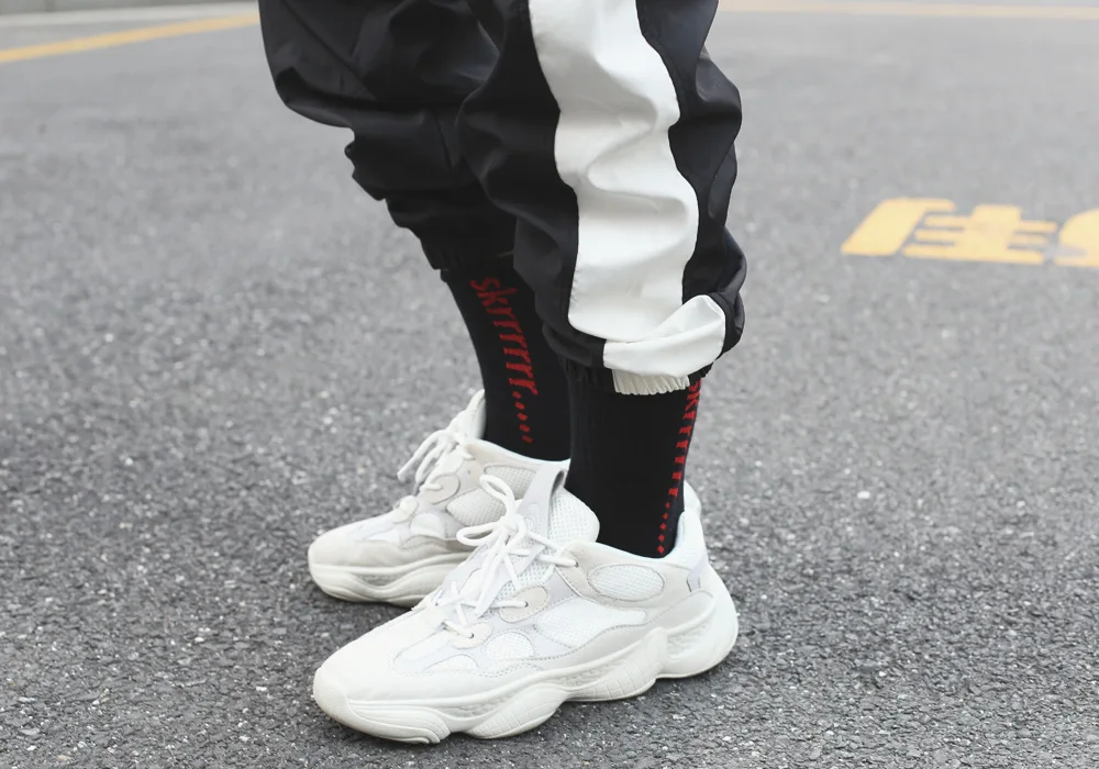 Бренд Tide ulzzang Harajuku skrrrrr... носки в стиле хип хоп хлопковые мужские и женские для