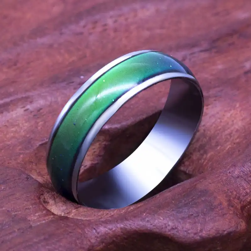 Clic Temperature Change Color Mood Ring Hot Jewelry 6mm Wide Smart Discolor Rings Clic Temperature Change Color Mood Ring Hot Jewelry 6mm Wide Smart Discolor Rings