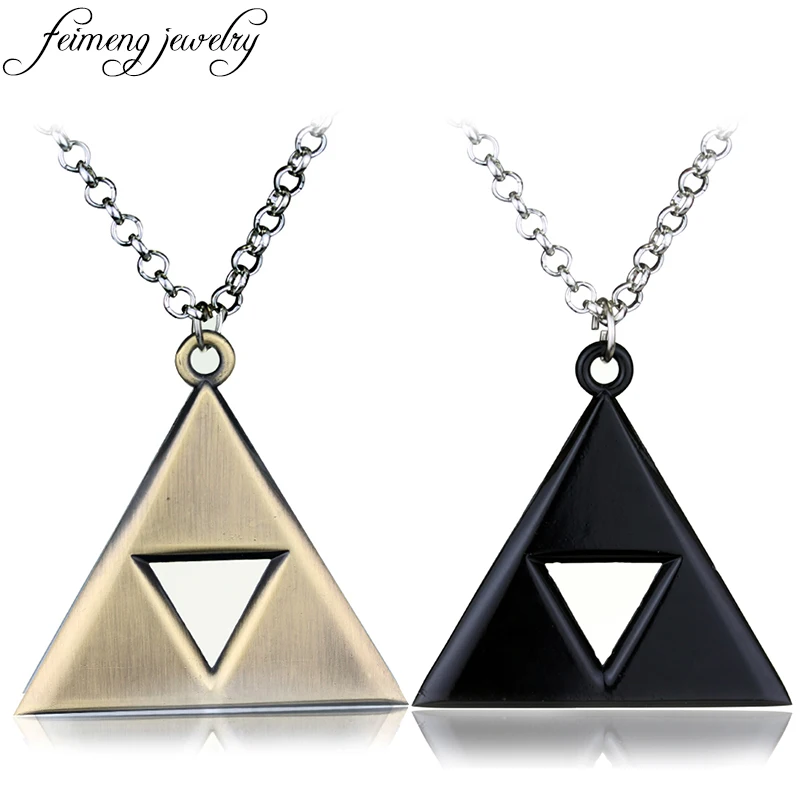 Игра Легенда о Зельде ожерелье Triforce ожерелья с треугольными подвесками для