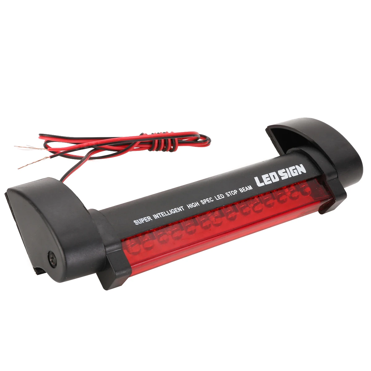 Mayitr 1pc Red Universal High Mount Stop Tailgate Lamp 12V 14LEDs Car 3rd Third Brake Rear Tail Light for Car Signal Lights
