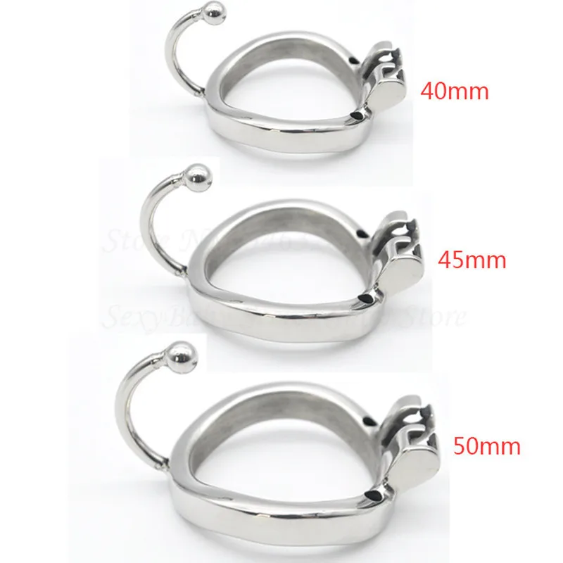 Stainless Steel Stealth Lock Male Chastity Device with Anti-Shedding Ring Urethral Catheter,Cock Cage with Base Arc Ring for Men