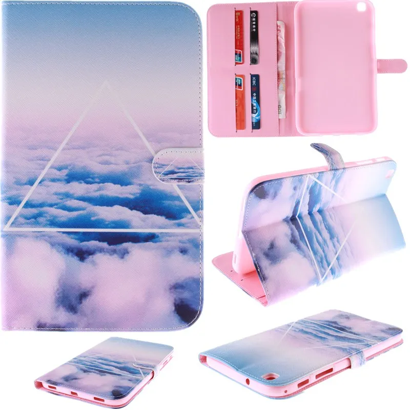 Colorful Wallet Case for Samsung Galaxy Tab 3 8.0 Case T310 T311 PU Leather Stand Case With Card Slot For Galaxy Tab 3 8.0 inch (21)
