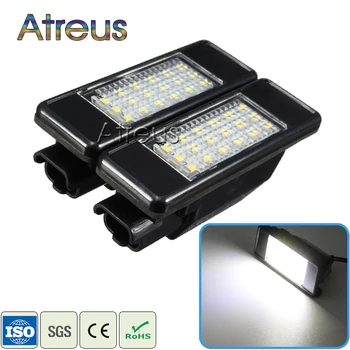 

Atreus Car LED License Plate Lights 12V For Peugeot 307 308 407 207 3008 508 For Citroen C4 C5 C3 accessories White SMD LED Lamp