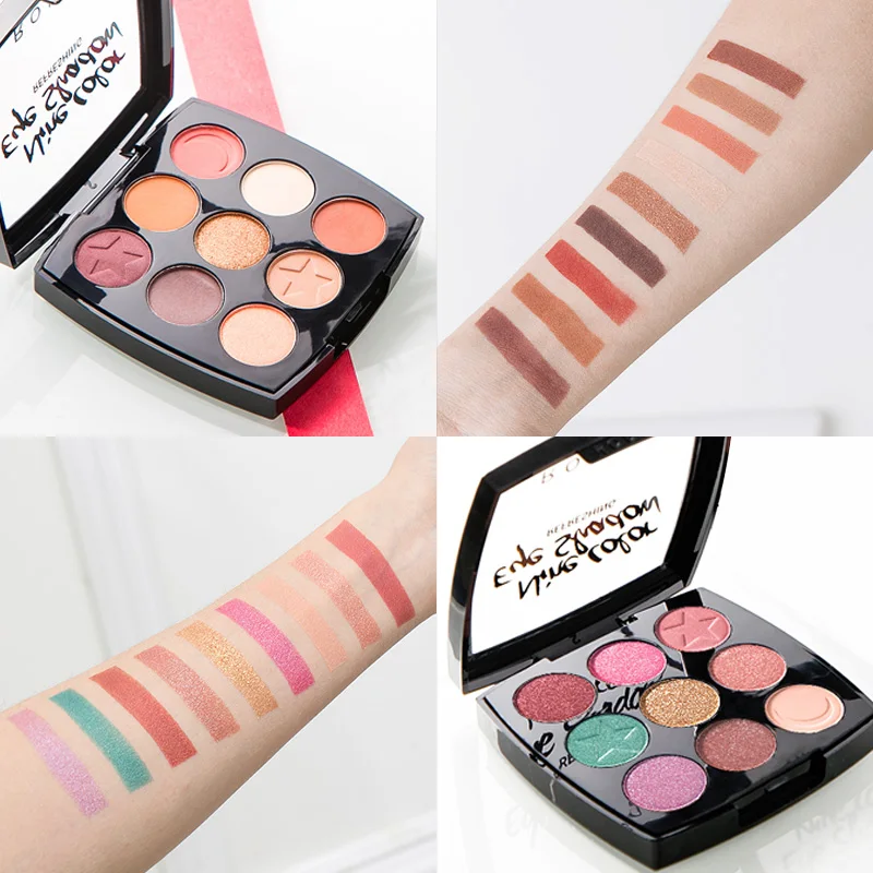 

ILISYA eye shadow plate female earth color pumpkin dirty orange nude color natural matte nude makeup beginner pearlescent girl