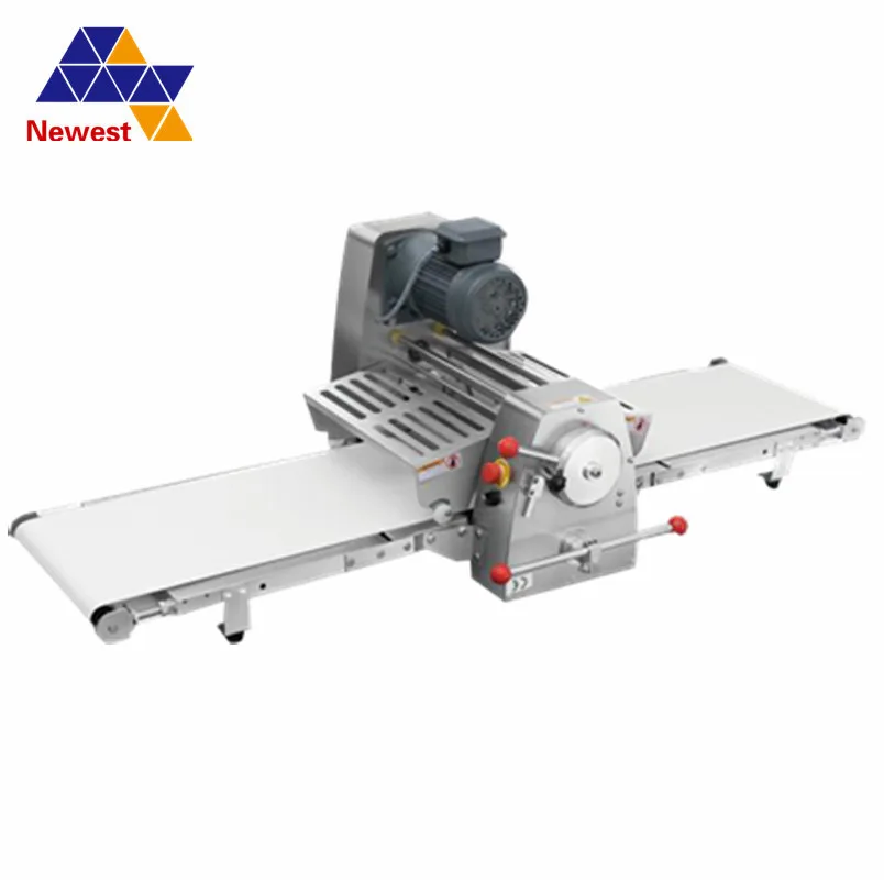 Conveyor Belt CE Table Top Pastry Dough Sheeter/Adjustable Thickness