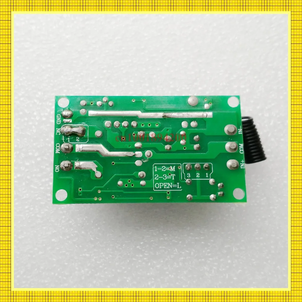 12V1CH Мгновенный/тумблер беспроводной переключатель RF беспроводной пульт дистанционного управления 3 контроллера 1 переключатель 10A реле 100 м водонепроницаемый 315/433