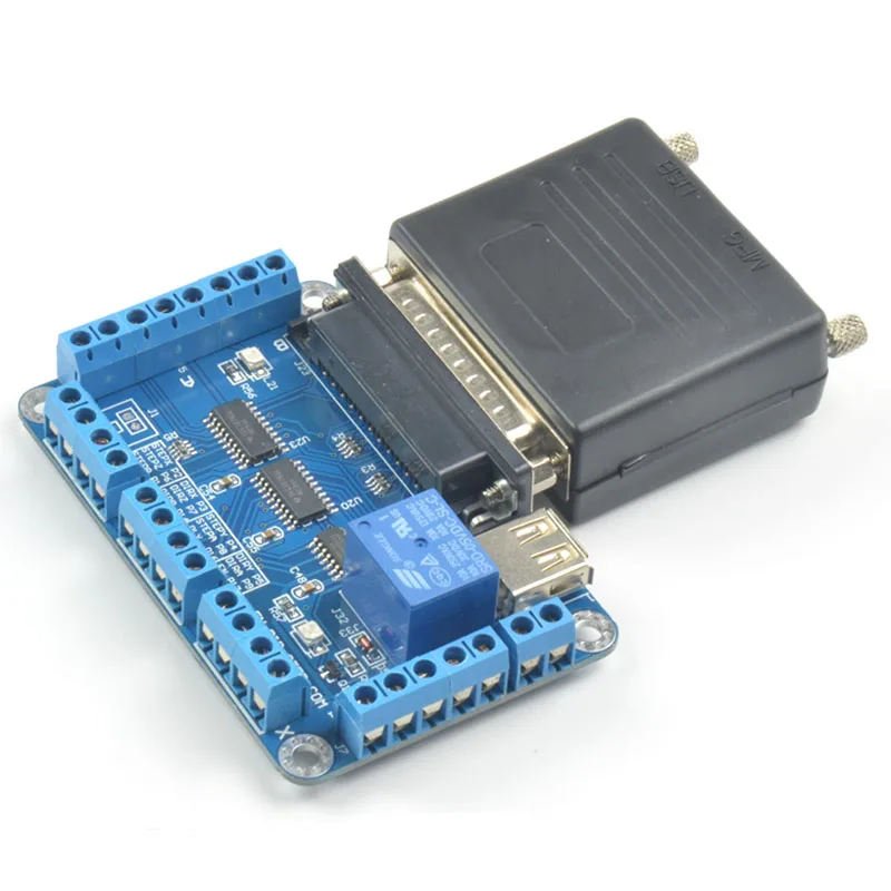 Бесплатная доставка 6 осевой USB Поворотный параллельный порт MACH3 200 кГц LPT адаптер