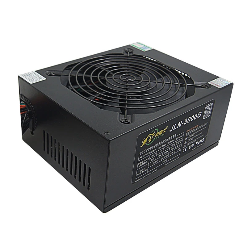 2400W ATX PSU mining Monero ethereum power supply manufacture support 12 GPU rx 470 570 onda motherboard open frame sever source