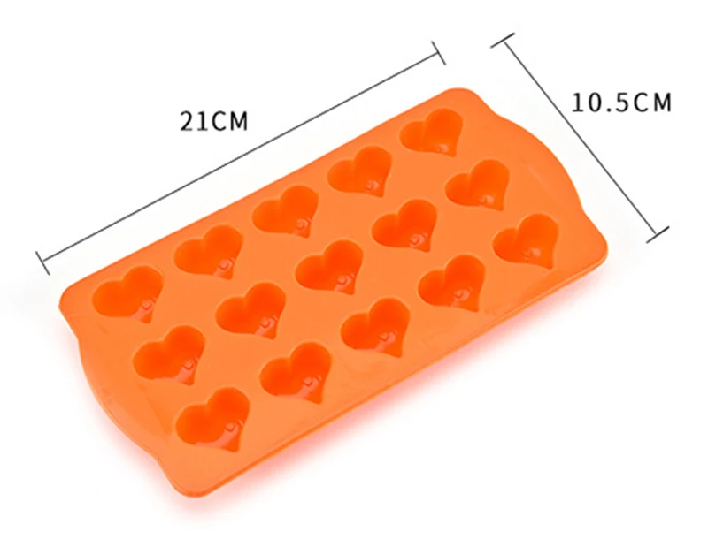  Cake Tools 15 Heart Shaped Food Grade Silicone Cake Mold Reusable Pudding Mousse Tiramisu Soap Mould Baking Tools (2)