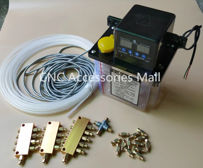 

Full set 1.5L 220V AC Electric Auto Lubrication Pump CNC Engraving Router machine Automatic Oil Pump