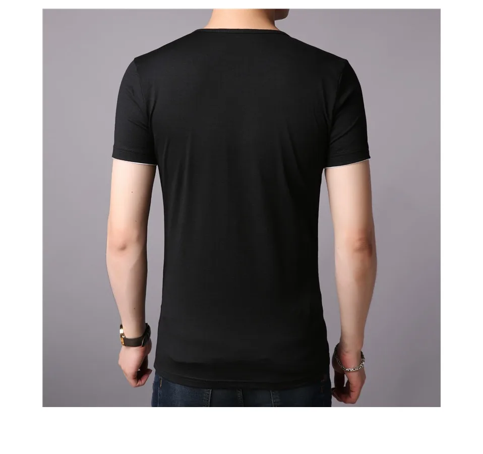 COODRONY, хлопковая футболка, Мужская футболка с коротким рукавом, мужская летняя уличная одежда, повседневные мужские футболки, футболка с воротником, homme S95001