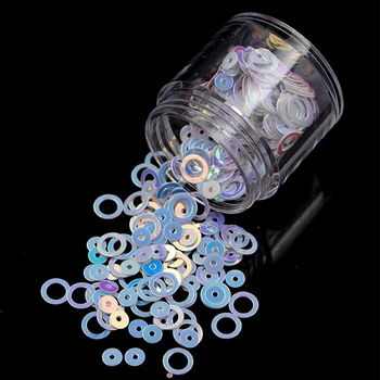 Tanie Zdobienie Paznokci Dekoracje Syrenka Kolor Holograficzne Koła Paznokci Naklejki Paznokcie Glitters Akrylowymi Cekinami Płatki Nails Festival Glitter