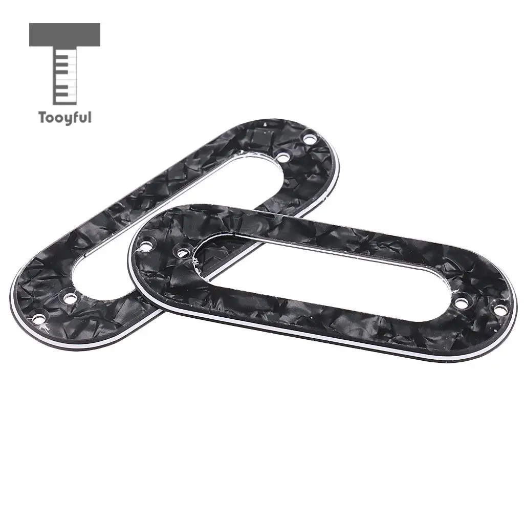 Tooyful 3 Pieces Guitar Single Coil Pickup Mounting Ring for Electric Guitar Parts Accessories