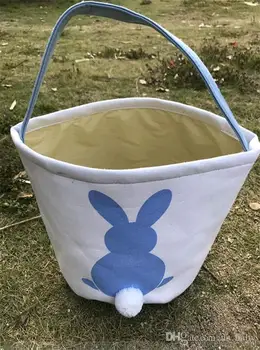 

Easter Bunny Baskets DIY Burlap Rabbit Ears Bags Put Eggs Storage Bunny Jute Rabbit Ears Basket