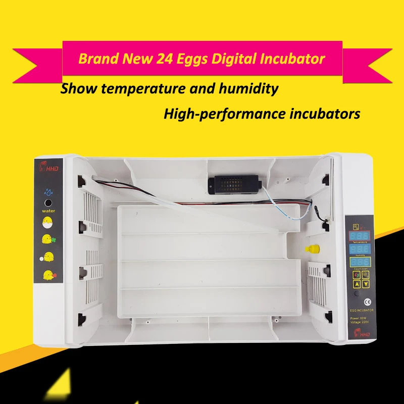 24 Automatic Egg Incubator Digital Clear Egg Turning Temperature Control Farm Hatchery Machine Chicken Egg Hatcher Brooder (5)