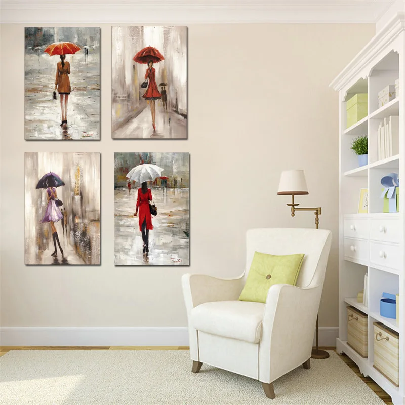 Abstract-City-Street-Landscape-Umbrella-Girl-Figure-Oil-Painting-on-Canvas-Poster-and-Print-Wall-Picture(1)