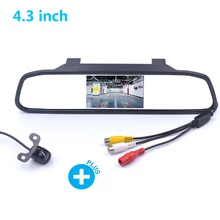 Car Rear View Camera+4.3 Inch HD Rearview Mirror Monitor Vehicle Auto Parking Reverse Image Display Screen Night Vision Camera Car Rear View Camera+4.3 Inch HD Rearview Mirror Monitor Vehicle Auto Parking Reverse Image Display Screen Night Vision Camera