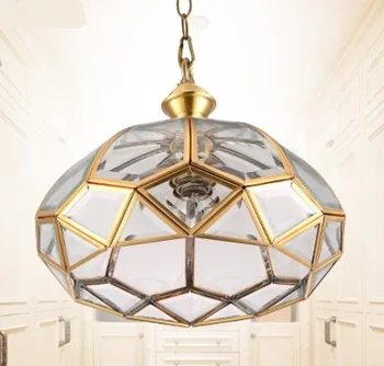 

BRISEIS all copper lamp living room ceiling lamps European style ceiling bedroom hall modern simple lamps ZL311