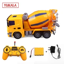YKL Rc грузовик миксер готов к отправке игрушка пульт дистанционного управления для строительства, самосвал Модель автомобиля игрушки для детей мальчиков Рождественский подарок